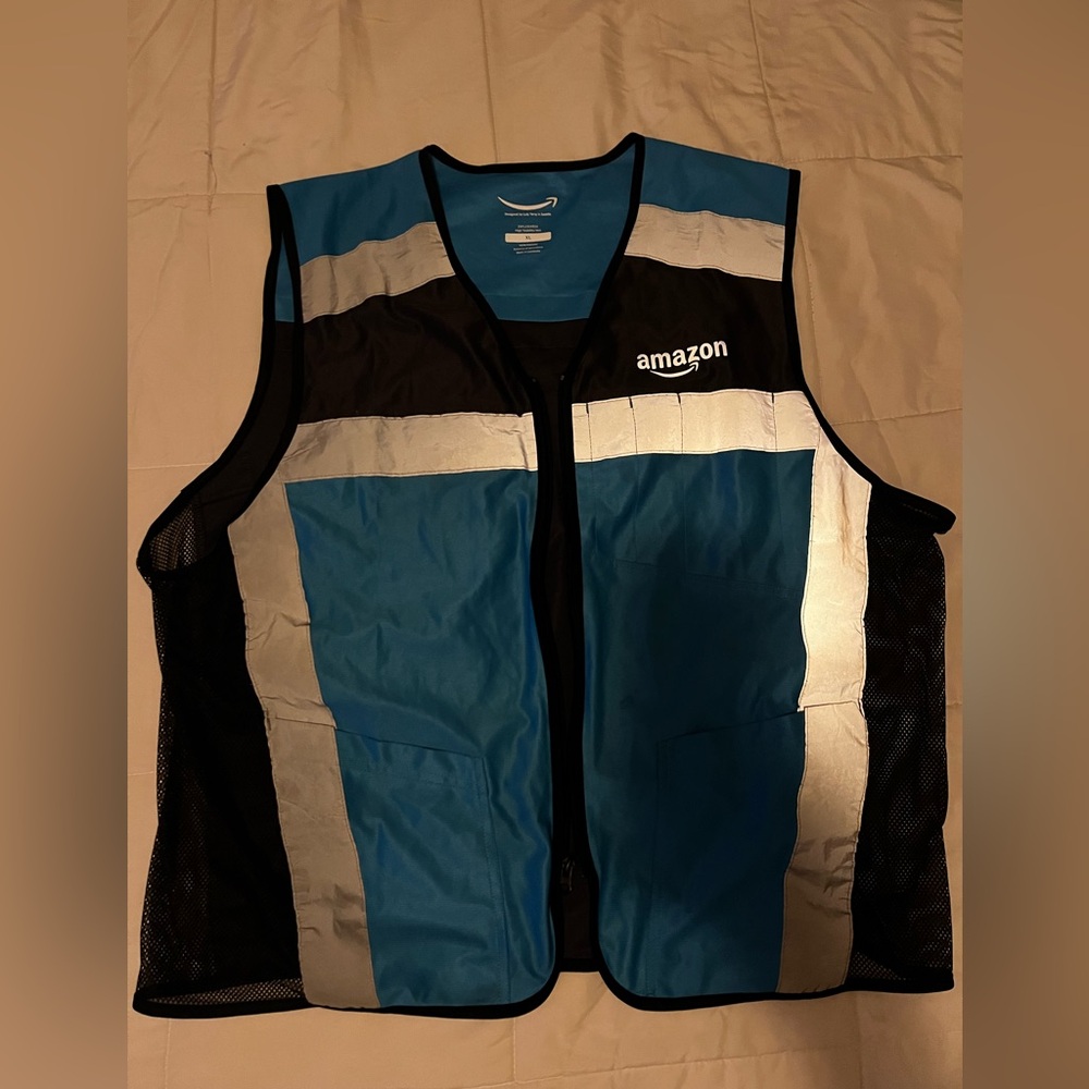 Amazon Reflective Blue & Black Vest XL
